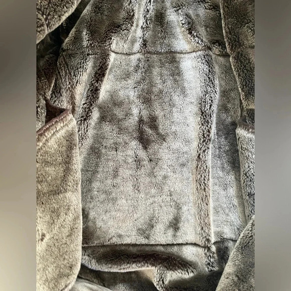 Vintage Jacket Women’s Medium Shearling Faux Suede MidLength Coat Faux Fur Lined - Picture 8 of 10